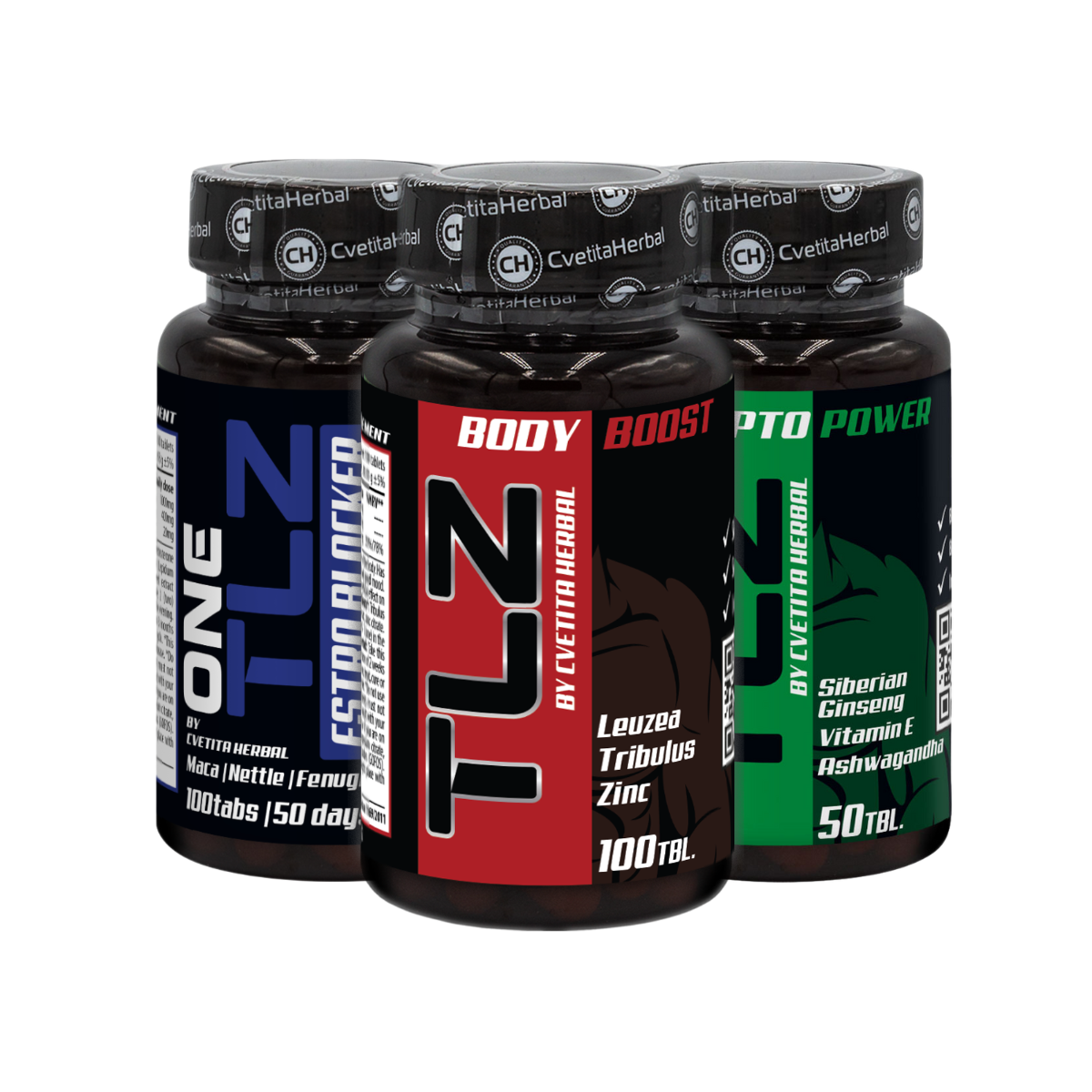 TLZ BODY BOOST, TLZ ESTRO BLOCKER, TLZ ADAPTO POWER